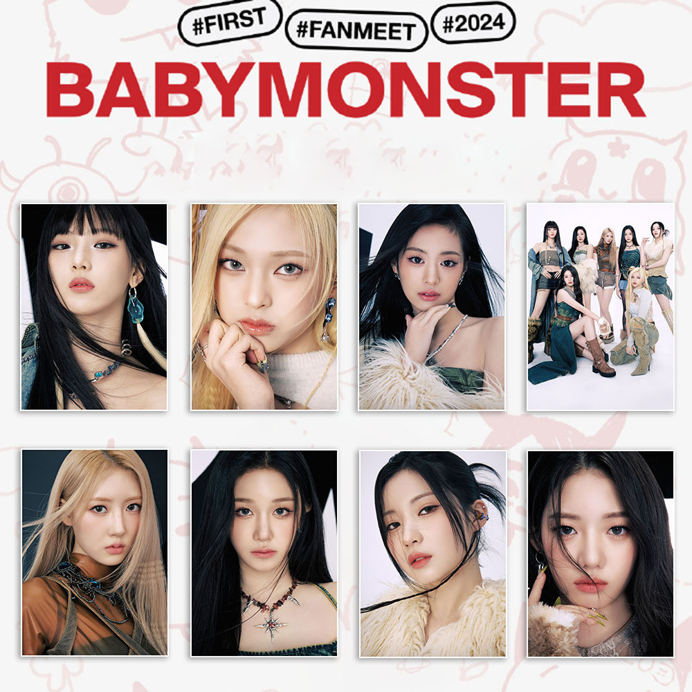 Ánh Trăng Rơi Nhẹ Nhàng Tất Cả May Mắn Bạn Thích Polaris BABYMONSTER Poster BABYMONS7ER Album Hàng H