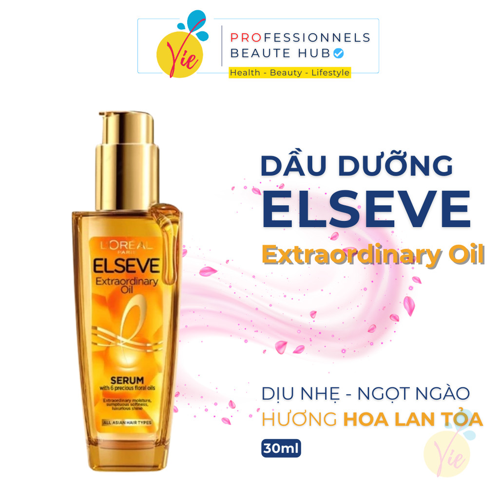 Dầu Dưỡng Tóc LOREAL Elseve Extraordinary Oil Serum Suôn Mượt, Giảm Xơ Rối Tóc 30ml