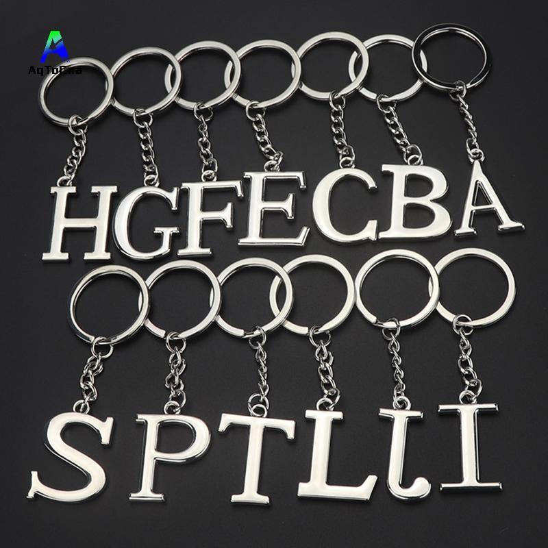 (AqToCna) Mặt dây chuyền bảng chữ cái sáng tạo Thời trang 26 chữ cái Bảng chữ cái Bảng chữ cái Ban đ