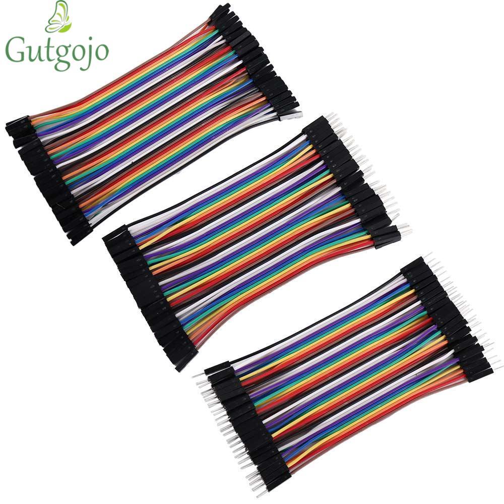 GUTGOJO Dupont Cable Arduino 40PIN Breadboard DIY 2.54mm Đầu nối nam sang nữ