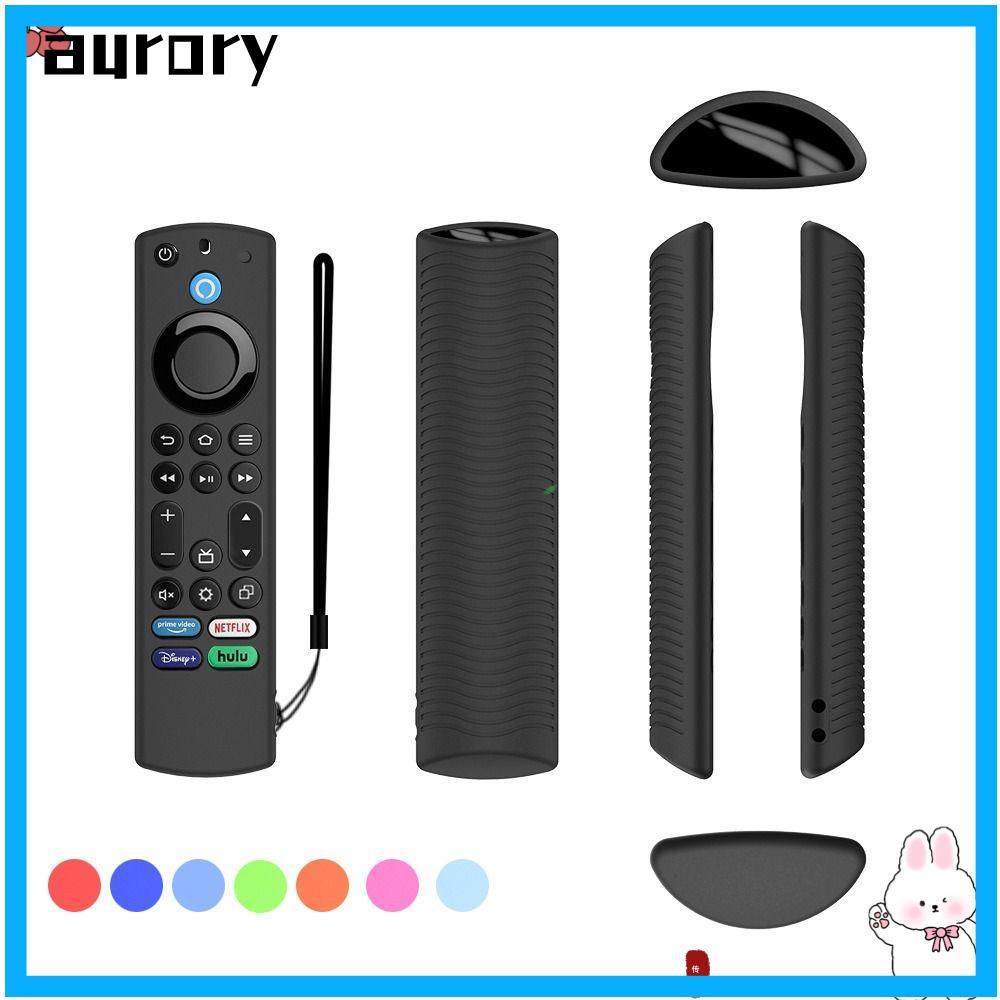 AURORY Fire TV Remote, Vỏ điều khiển từ xa TV silicon chống trượt, Bao gồm dây buộc bảo vệ có thể gi