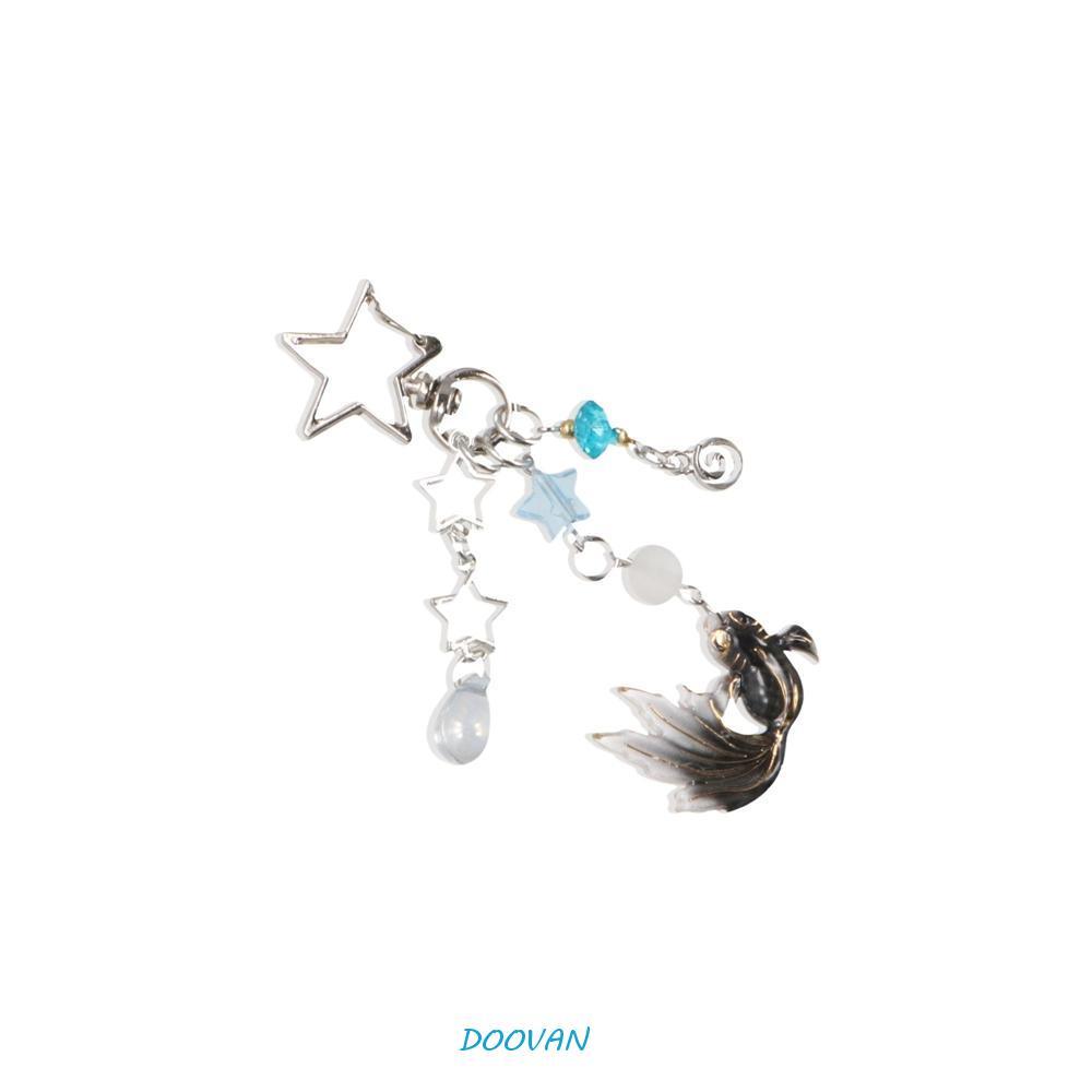 DOOVAN Koi Star Bead Chain, Spice Girl Style Handmade Y2k Key Chains, Unique Sea Theme Y2k Little Fi