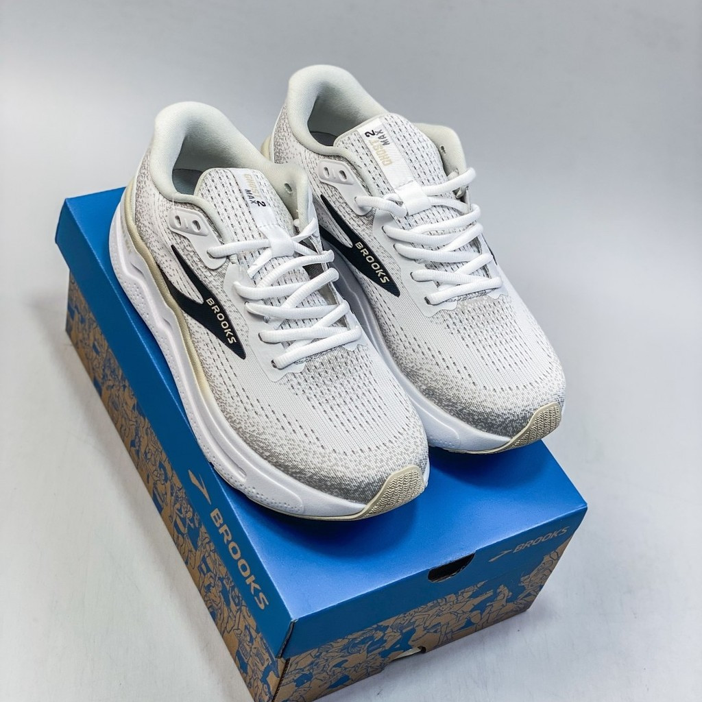 Giày chạy bộ Brooks GHOST MAX 2 dành cho nam và nữ Giày thể thao cặp đôi Unisex Chống trượt và nhẹ O