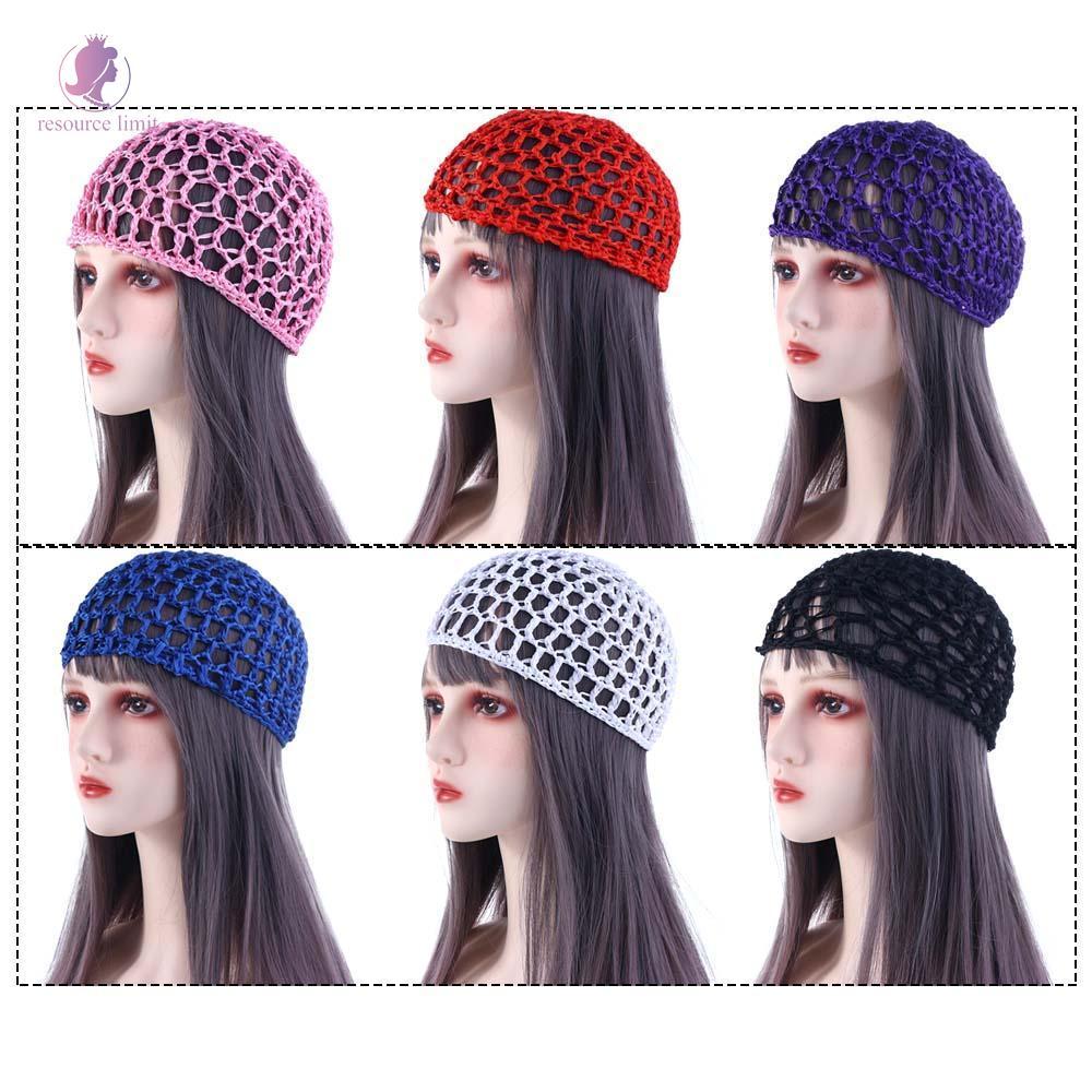 resource limit RESOURCE LIMIT Hair Net Cover Night Women Fashion Turbans Mũ lưới nhiều màu