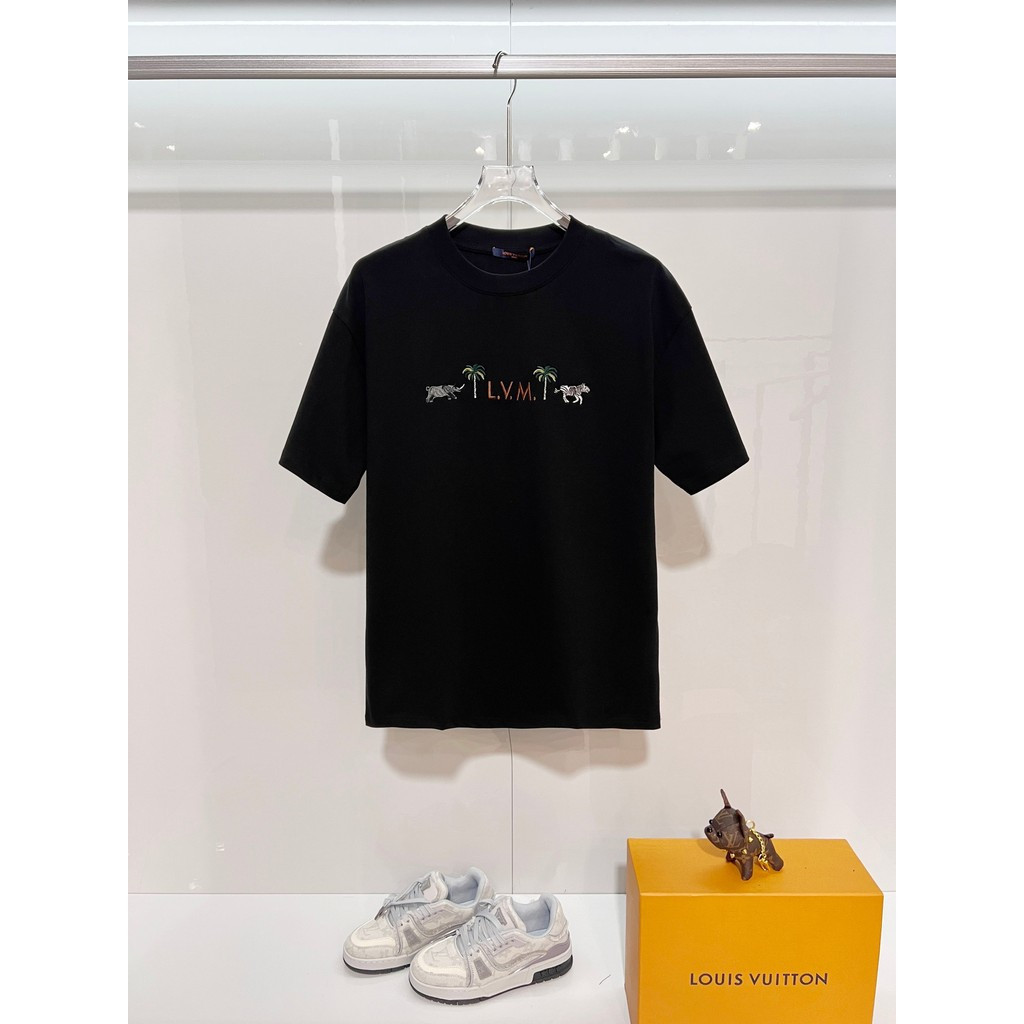 Louis Vuitton / Louis Vuitton / Lv 2026 Phong Cách Mới Nam Nữ Áo Thun In Hình Cổ Tròn Áo Thun Đi Làm