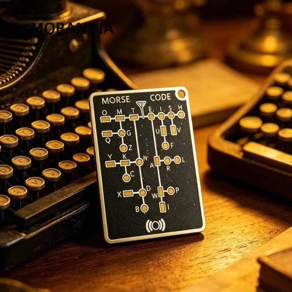 MOBANINA Morse Code Công cụ học tập, Thẻ huấn luyện viên mã Morse cỡ nhẹ, Đèn LED bền bỉ Di động Mã 