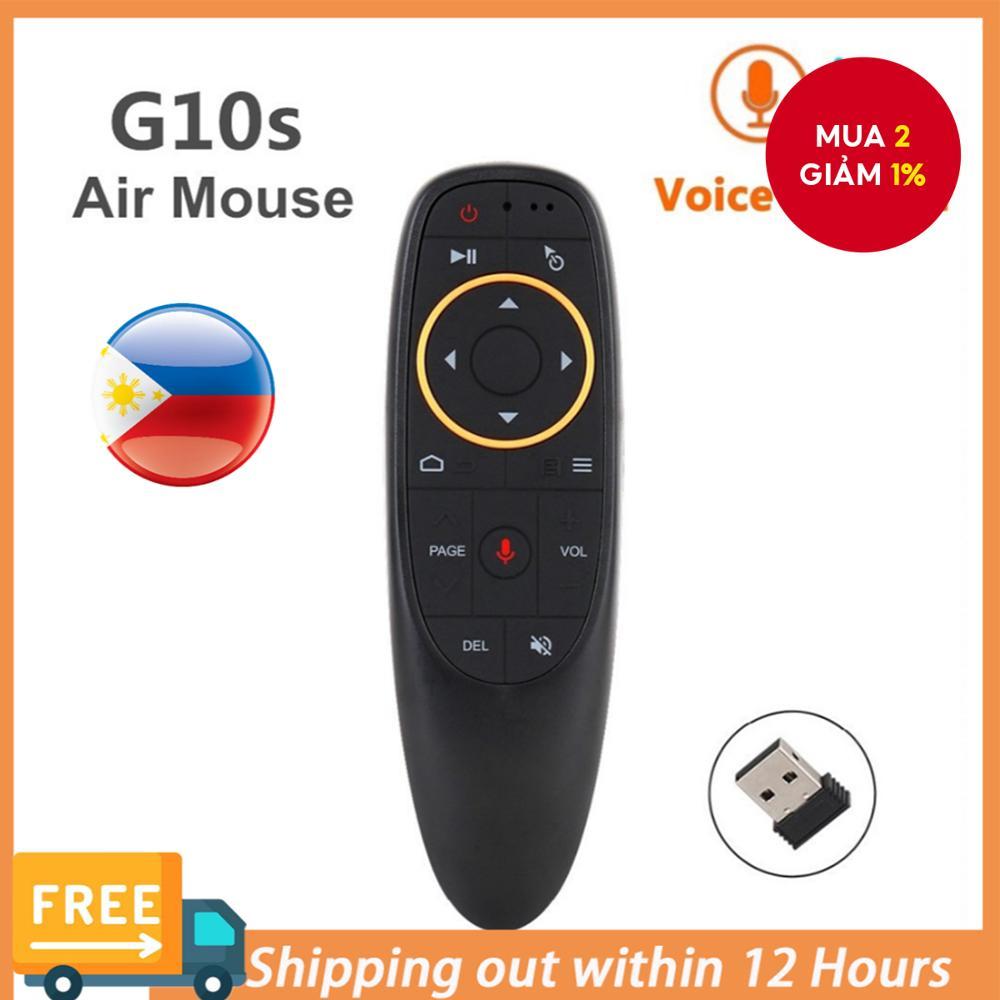 Điều khiển từ xa đa năng G10s với điều khiển bằng giọng nói, chuột không dây cho hộp Android TV và T