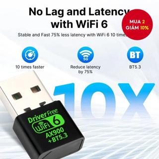 Bộ chuyển đổi USB WiFi 5 mới thời thượng 2 trong 1 thẻ mạng không dây 600Mbps bộ chuyển đổi Bluetooth nhận sóng 