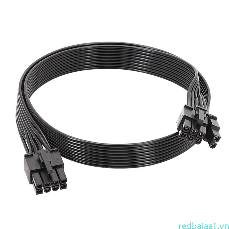 Redbaiaa1 8PIN đến 8PIN 6 + 2 Cáp nguồn 18AWG forCorsair HX1200 HX1000 HX850 HX750 Bộ nguồn mô-đun 5
