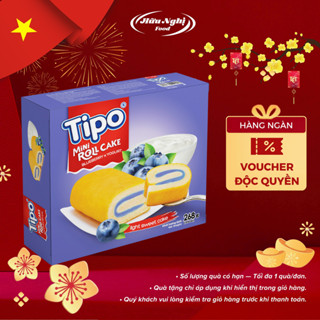  Bánh Tipo Bông Lan Sữa Chua Việt Quất 268g 