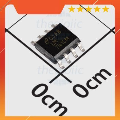 [3 Cái]- LM741CM IC OPAMP General Purpose Amplifier 1 Circuit 1.5 MHz, 8-SOIC IoT Maker 90