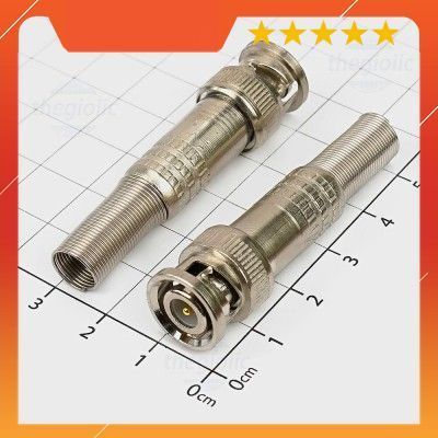 [3 Cái]- BNC-Q9-75-5 Đầu BNC Đực Nối Dây Thẳng Hàng