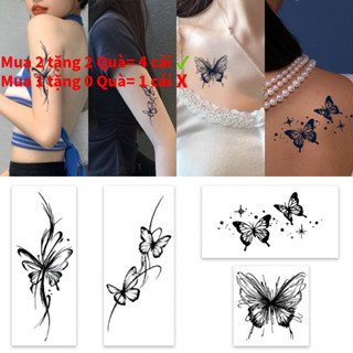 Inkartlink Y2k Sự kết hợp bướm miếng dán hình xăm tạm thời hình xăm ma thuật lâu trôi không thấm nước hình xăm giả kéo dài đến 15 ngày hình xăm bán vĩnh viễn 
