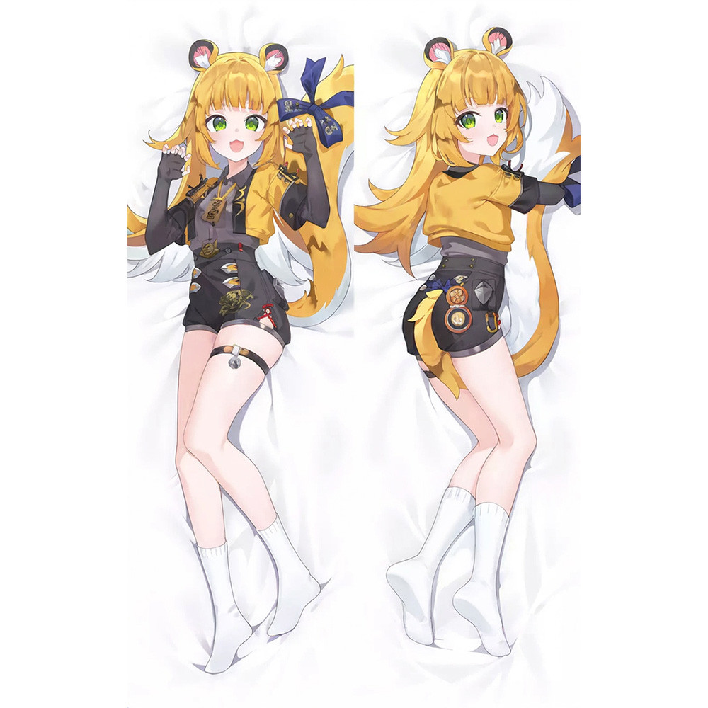 Zenless Zone Zero Ju Fufu Anime Dakimakura Bao Ôm Thân Gối 50 * 150CM Otaku Vỏ Gối Ngủ