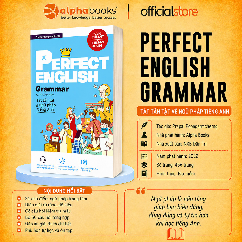 Sách - Ăn Dặm Tiếng Anh - Perfect English: Grammar  (Gamma Books)