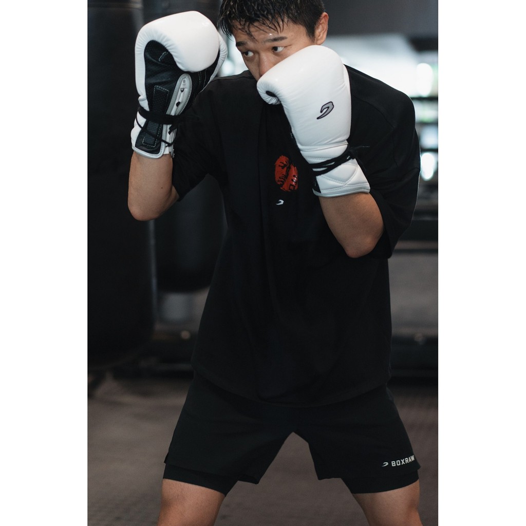 [BOXRAW] 'The Day' Fighting Yangzed Men 's Boxing Sports Áo thun Cotton cao cấp 100% 0512