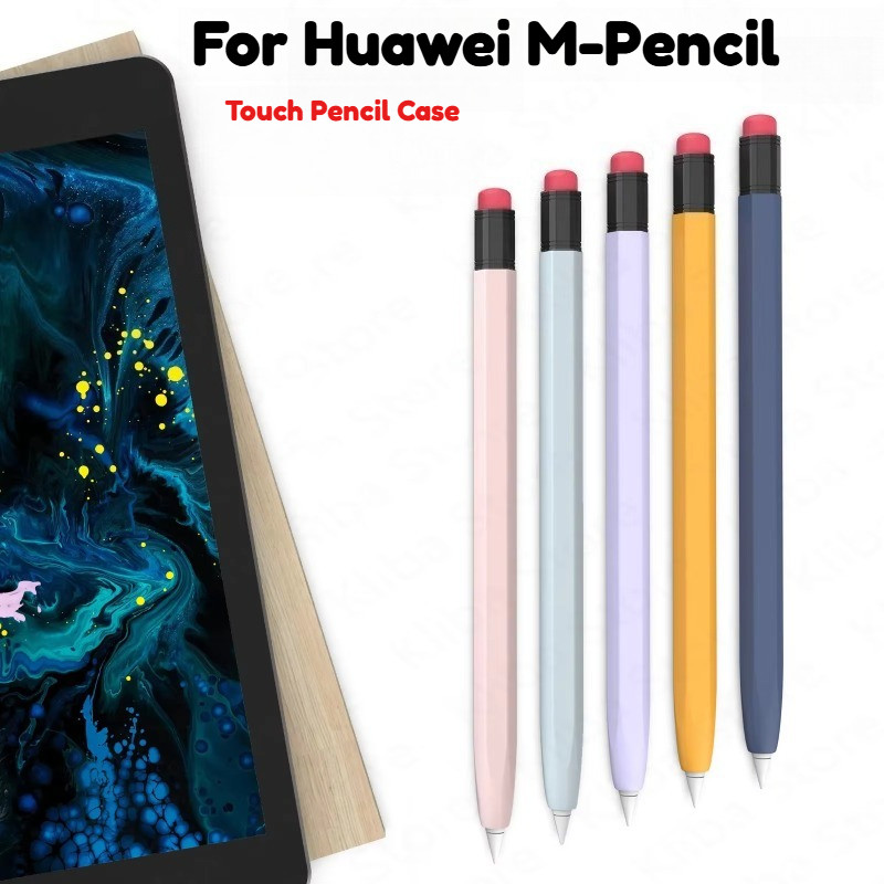 Ốp Bút Chì Silicon Cho Huawei M-Pencil 3rd 2nd 1st Gen Chống Sốc Chống Trơn Trượt Máy Tính Bảng Styl