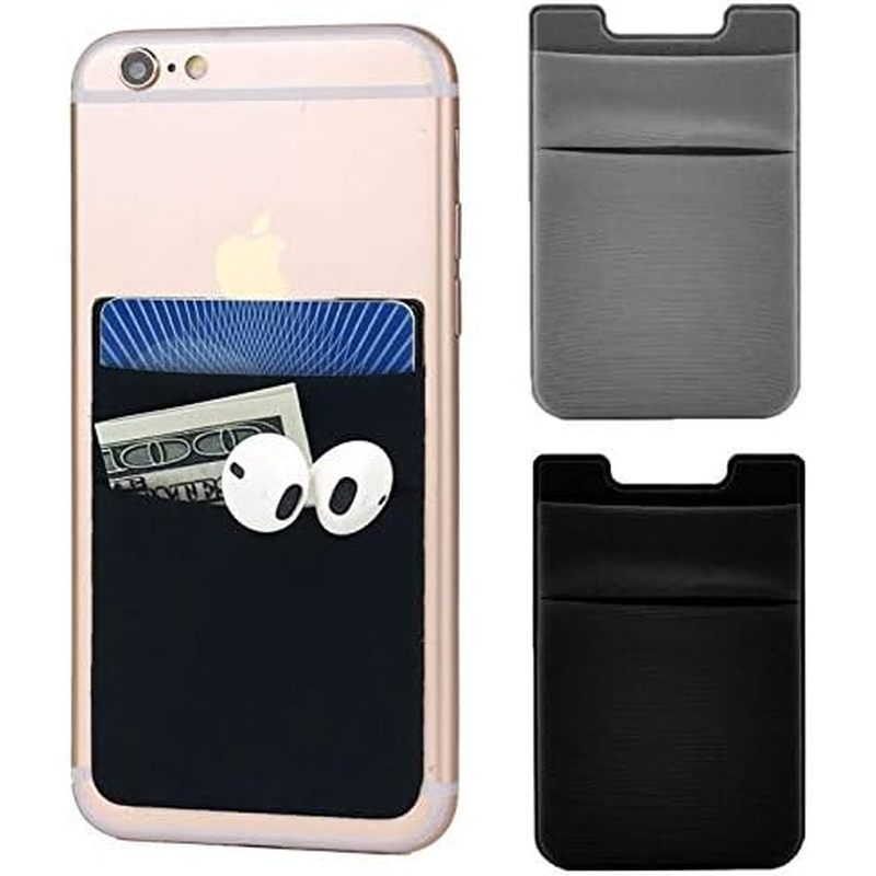 llet Sleeve,Credit Cards/ID Card Holder(Double Secure) with Sticker for Back of iPhone,Android and A