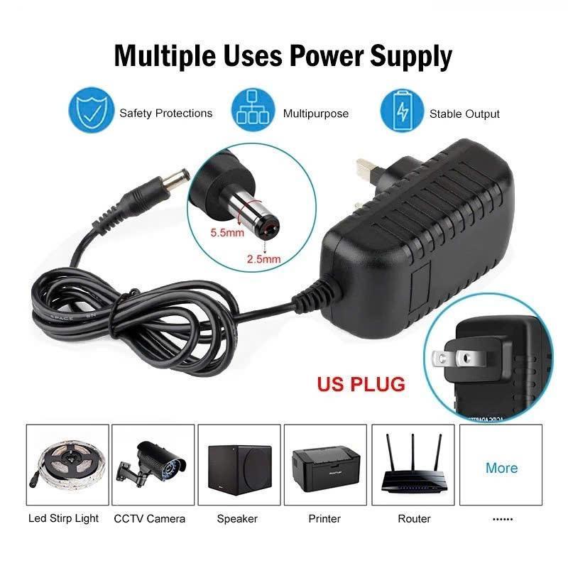 Sạc nguồn 12V-9V-5V 2A Adapter-Bộ chuyển đổi AC 100-240V sang DC 12V-9V-5V