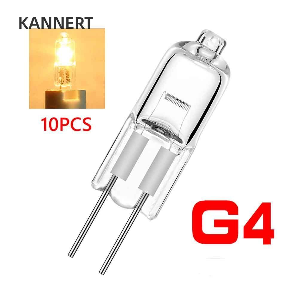 KANNERT 10 Bóng Đèn Halogen 20W 35W Đèn LED Bi-Pin 12V G4 Trắng Ấm