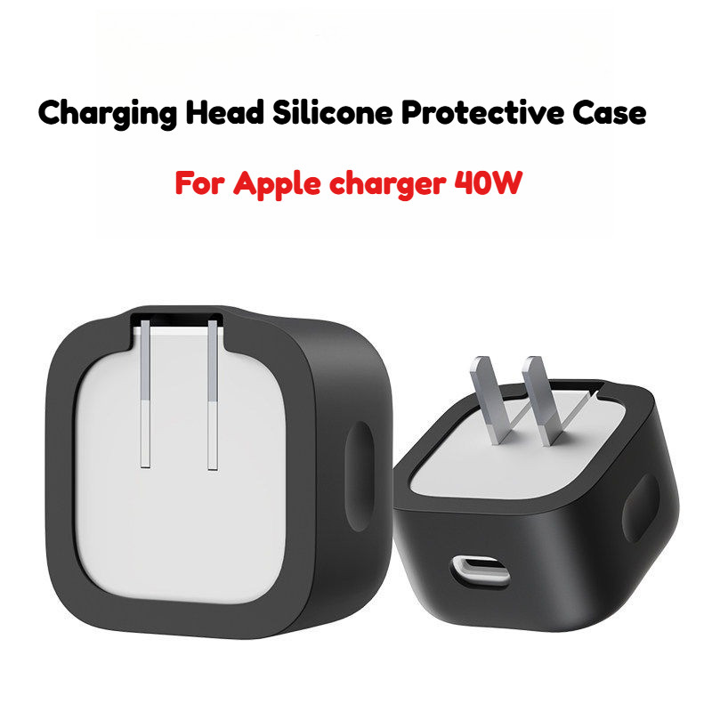Vỏ sạc silicon mềm cho bộ sạc Apple 40W Vỏ chống bụi chống rơi cho đầu sạc Apple 40W USB-C Vỏ bảo vệ