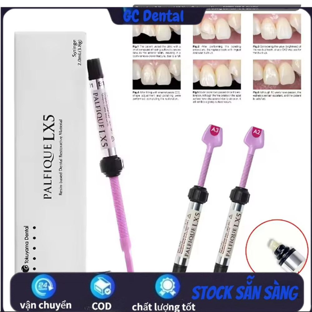 Tokuyama PALFIQUE LX5 Composite 3.8g BW OA2 OA3 A2 A3 Nhựa Đa Năng Vật Liệu Nha Khoa
