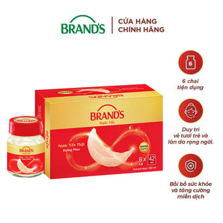Nước yến thật BRAND'S Đường Phèn (42 ml x 6 lọ)
