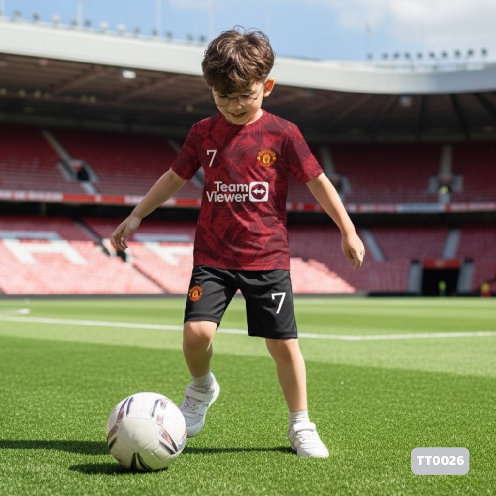 Đồ thể thao đá banh in 3D hình chất thun lạnh co giãn 4 chiều TT0026 (10-60kg) - KunKun Kids