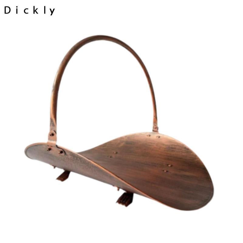 Giá đỡ nhật ký lò sưởi, Hộp đựng trong nhà ngoài trời, Giỏ củi Giá gỗ kim loại cho củi lửa