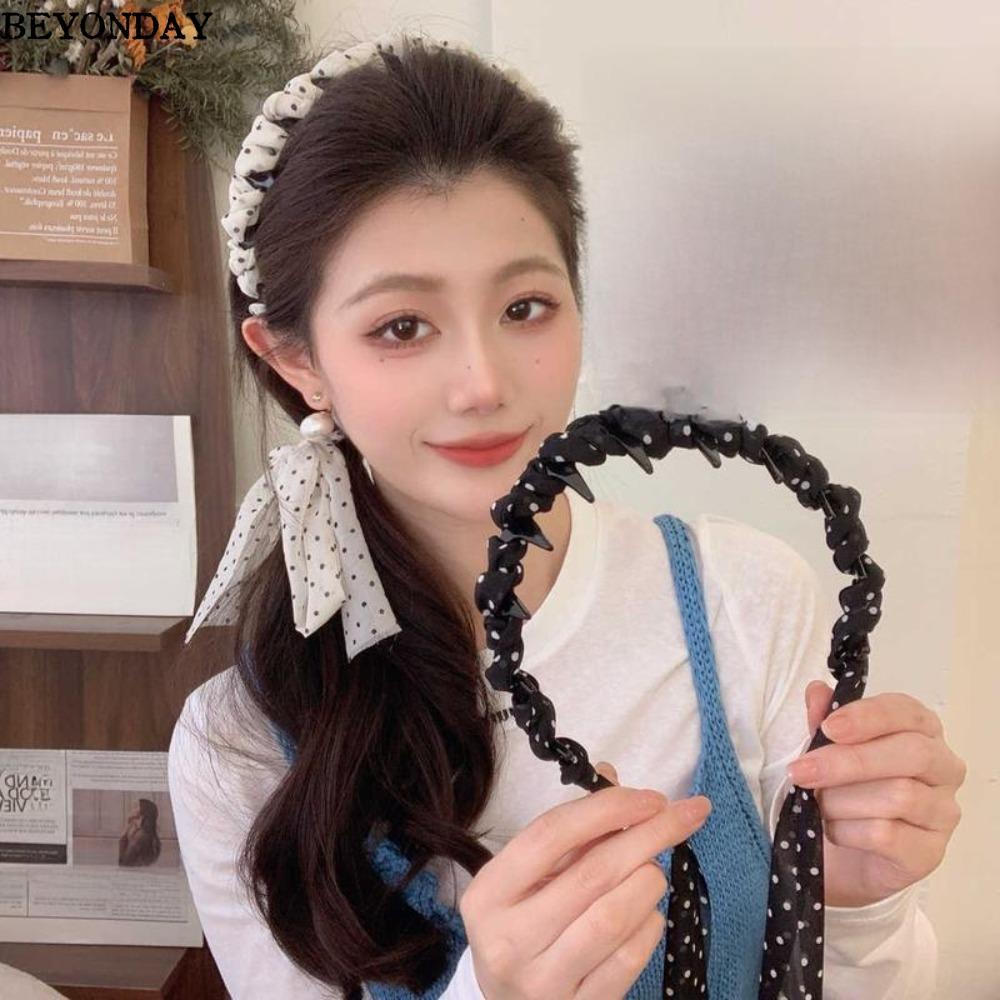 Băng đô ruy băng BEYONDAY chống trượt, khăn quàng cổ thời trang và dây buộc tóc nữ