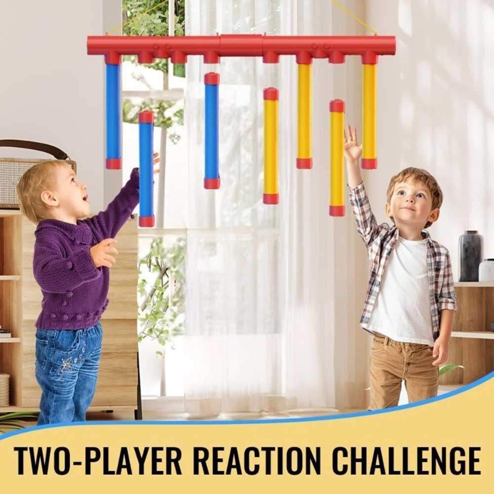Falling Stick Game for Kid Challenge Stick Catching Game Reaction Toys Parent-Child Interactive Toys