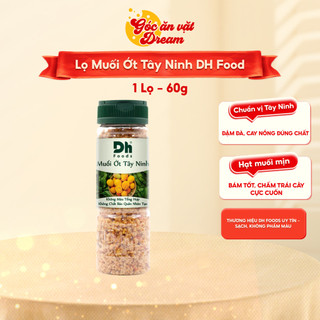  Muối Ớt Tây Ninh DH Food Chính Hãng – Muối Tôm Tây Ninh Cay Nồng Đậm Đà | Gia Vị Chấm Trái Cây Hải Sản 