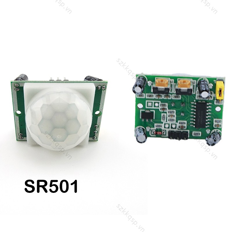 1 Chiếc Hồng Ngoại PIR SR501 HC-SR501 Hộp Mô Đun Điều Chỉnh IR Pyroelectric Motion Sensor Detector C