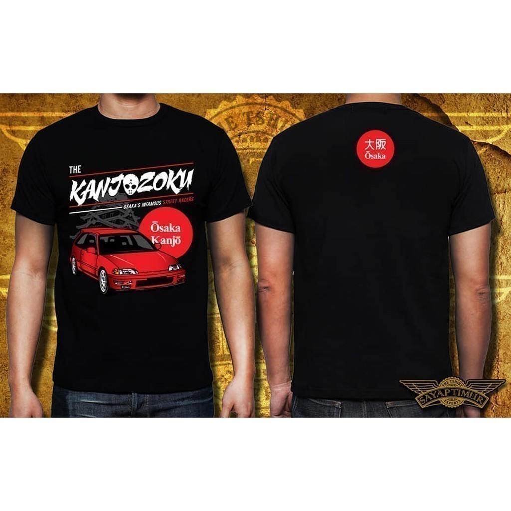 Thời trang 2025 Honda Civic SIR EF9 Exclusive D2 (Áo thun đỏ + đen)