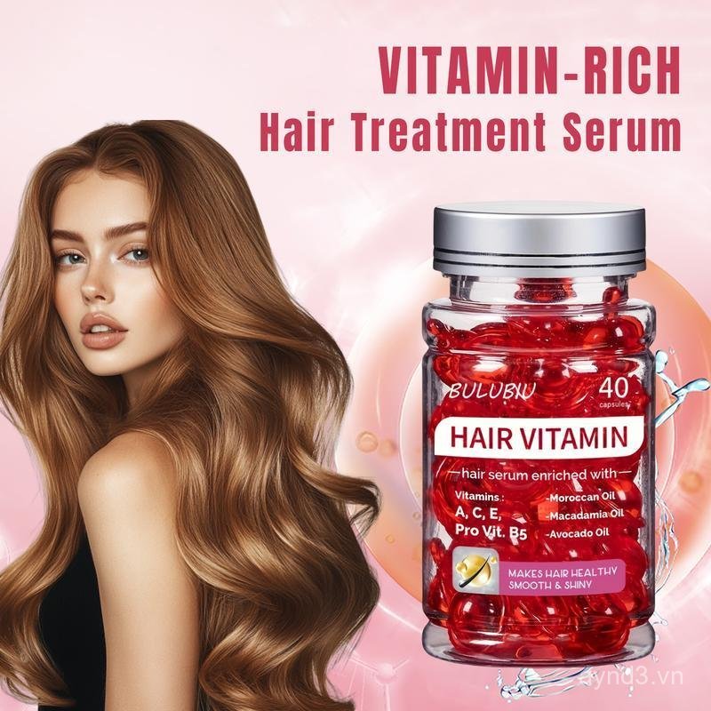 Viên nang điều hòa Vitamin B5, Viên nang điều hòa Ma-rốc, Tóc dưỡng ẩm, 40 viên