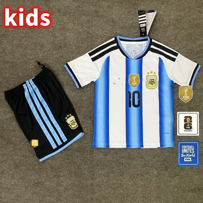 Bộ áo đấu trẻ em World Cup 2026 Argentina Bộ áo đấu trẻ em Messi Jersey