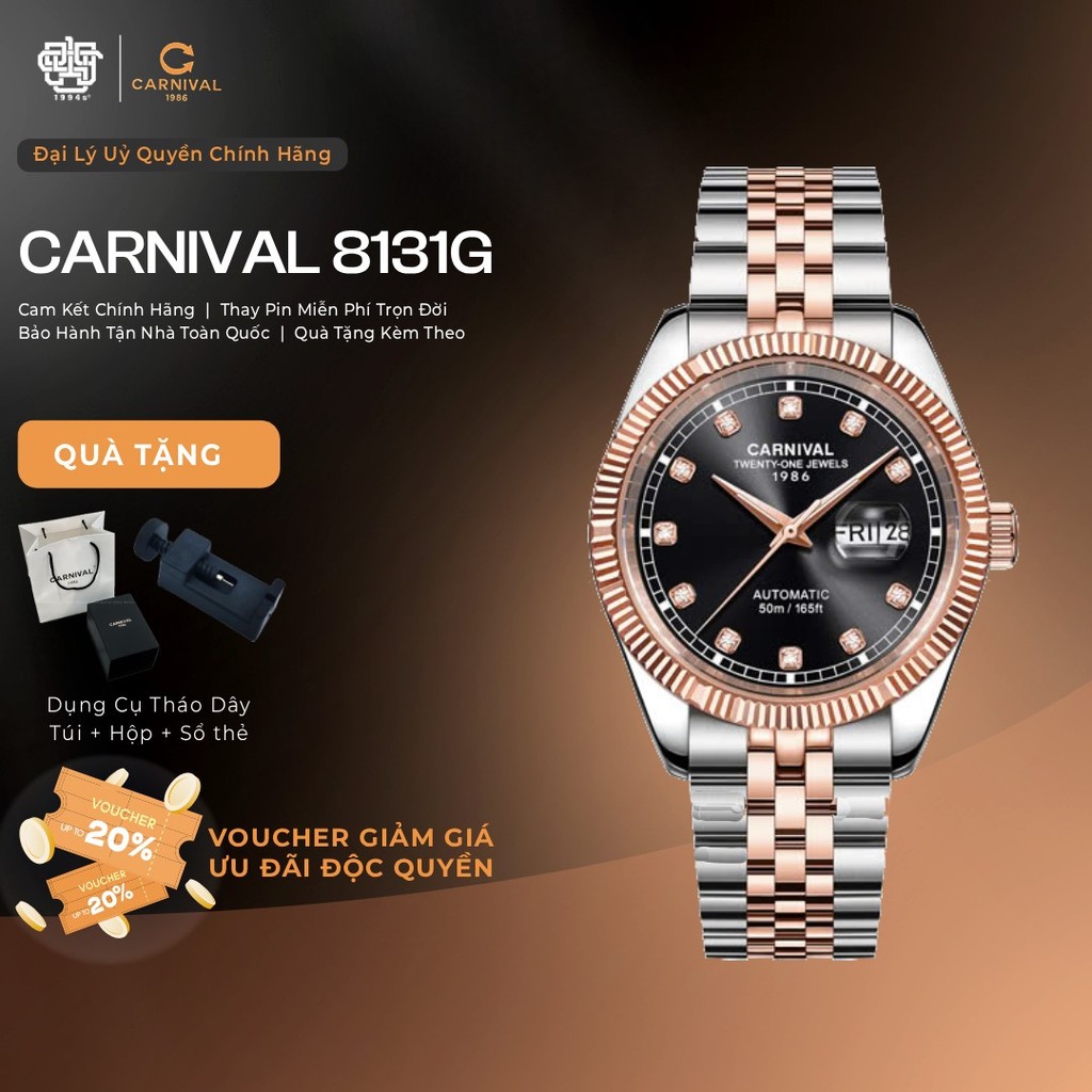 Đồng Hồ Nam Carnival 8131G-CH-D Hàng Chính Hãng 1994s WATCH