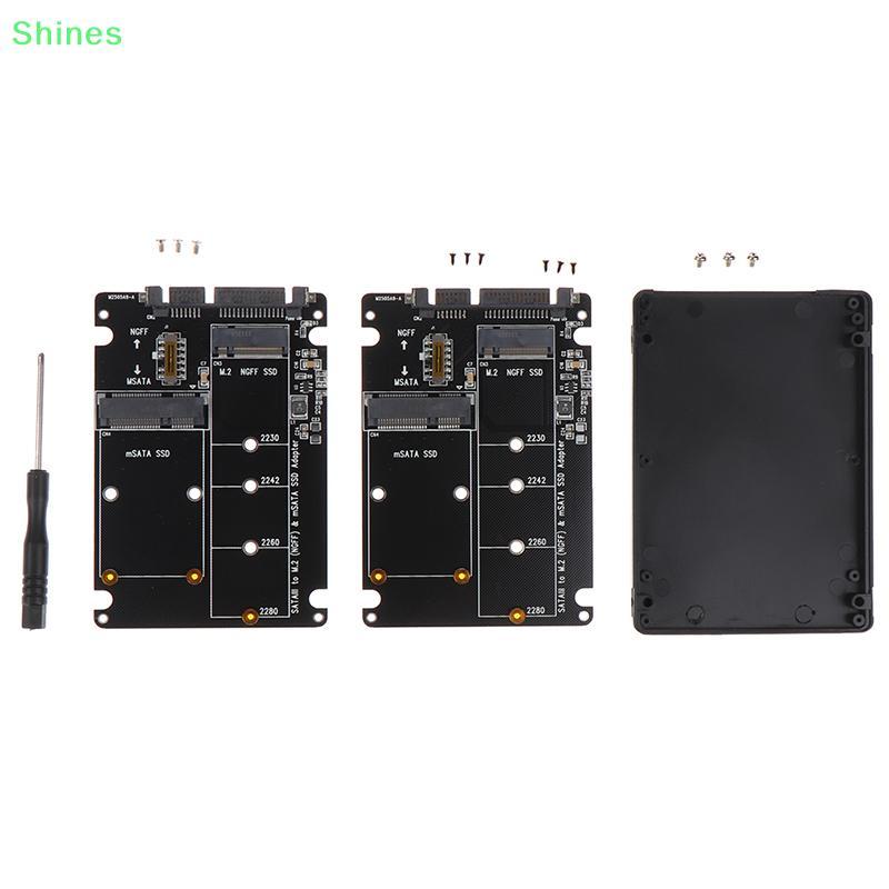 Shines NGFF To SATA 3 Vỏ HDD gắn ngoài MSATA SSD Adapter M.2 SATA Giao thức Adapter Board VN