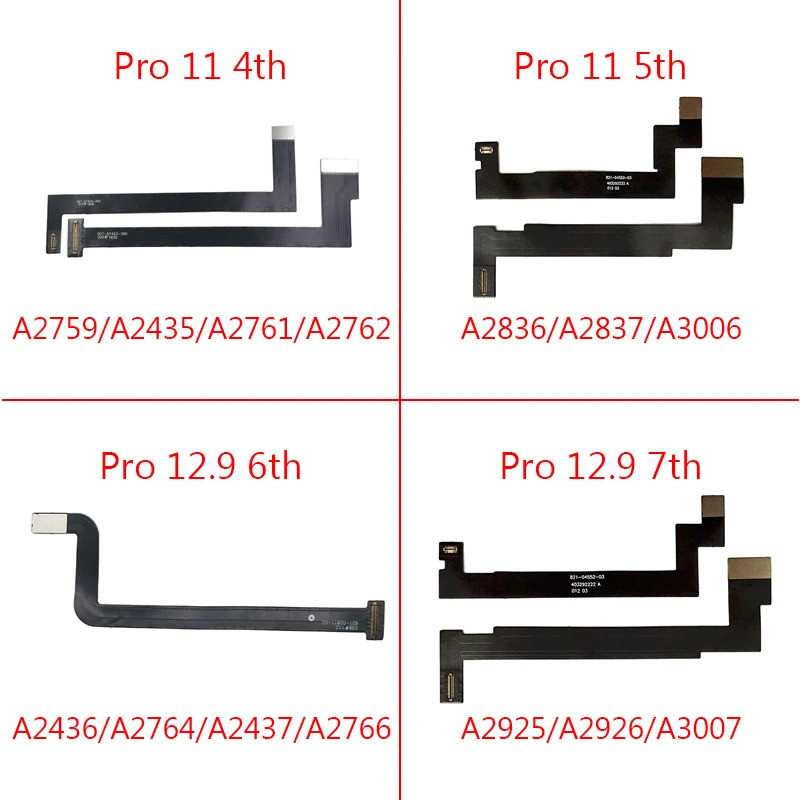Màn Hình LCD Kết Nối Cáp Mềm Cho iPad Pro 11 12.9 A2836 / 2837 A3006 A2925 / 2926 A3007 A2759 A2761 