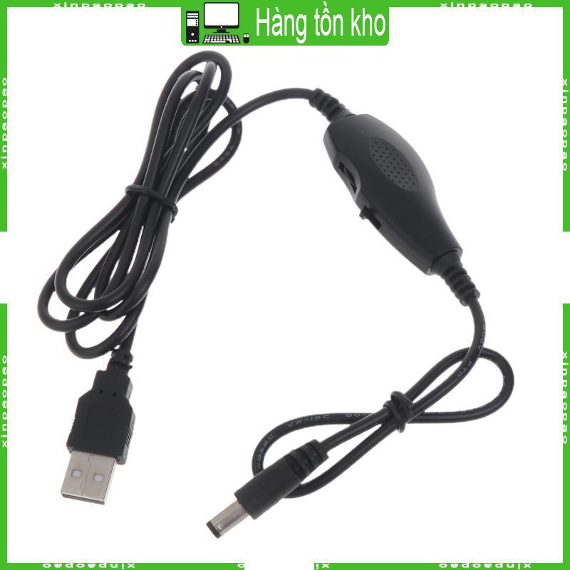 XI USB 5V sang 9V 12V 0 5A 5 5x2 1mm Cáp Chuyển Đổi Cho Bộ Định Tuyến Loa Quạt Đèn LED