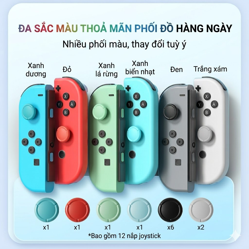 Cao Su Cần Analog Nintendo Switch IINE L1258 Nắp Analog JoyCon Switch