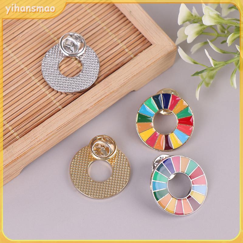 [yihansmao] Enamal 17 Màu Mục tiêu phát triển bền vững Trâm cài Liên Hợp Quốc SDG Pin PH
