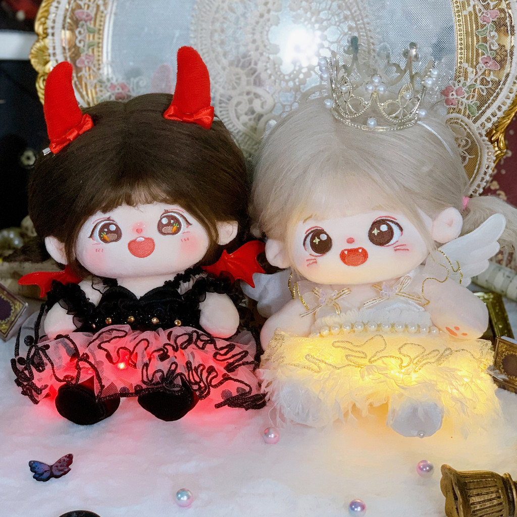20Centimeter Cotton Doll Clothes Star Doll Clothes Glowing Angel Demon Couple CP Style