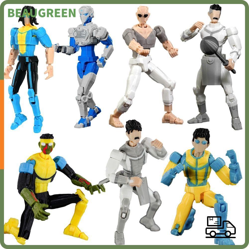 Nhân vật hành động in hình BEAUGREEN, nhiều nhân vật Shapeshift Mark Grayson Invincible 3.0, Đồ chơi