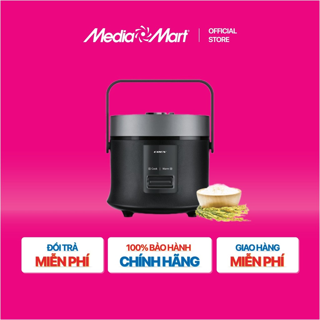 [MediaMart ONLINE-Ship 0đ] Nồi cơm điện cơ 0.8 lít Coex CR-3412