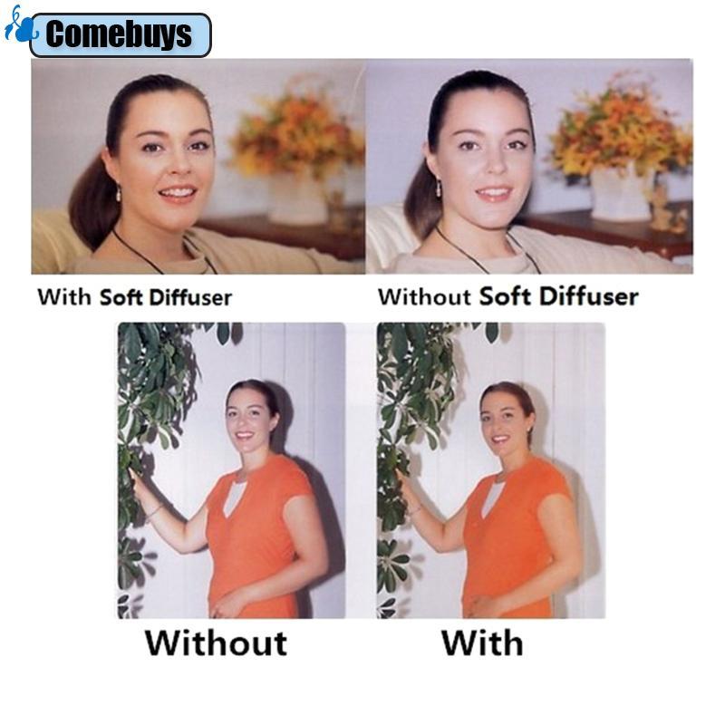 Com * Flash Diffuser Bounce Cover Photo Softbox cho 580EX II Yongnuo YN565 YN560 560III4 V850 860ii 