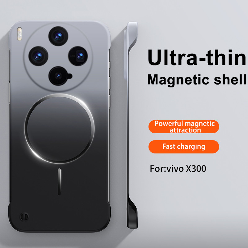 Dành Cho VIVO X300 Pro X300 Ốp Điện Thoại Không Khung Từ Tính Màu Sắc Siêu Mỏng Cho IQOO 15 Neo 11 B