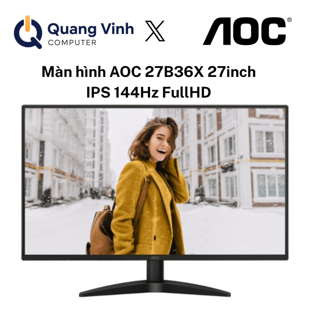 Màn hình AOC 27B36X 27inch IPS 144Hz FullHD - Hàng chính hãng