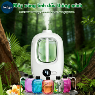  Máy xịt thơm phòng tự động mini 4 chế độ treo tường Máy xông tinh dầu phòng ngủ pin sạc 1500mAh 