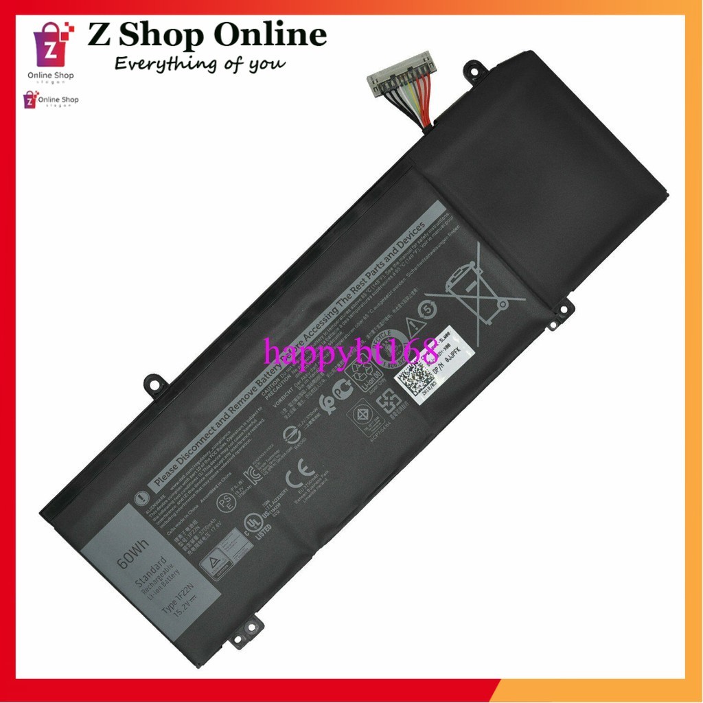 PIN Laptop Dell 1F22N Battery for Alien ware M15 2018 M17 G5 5590 G7 7590 7790 8622M HYWXJ JJPFK BẢO